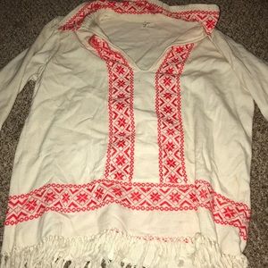 Fun, hippy shirt with tassels